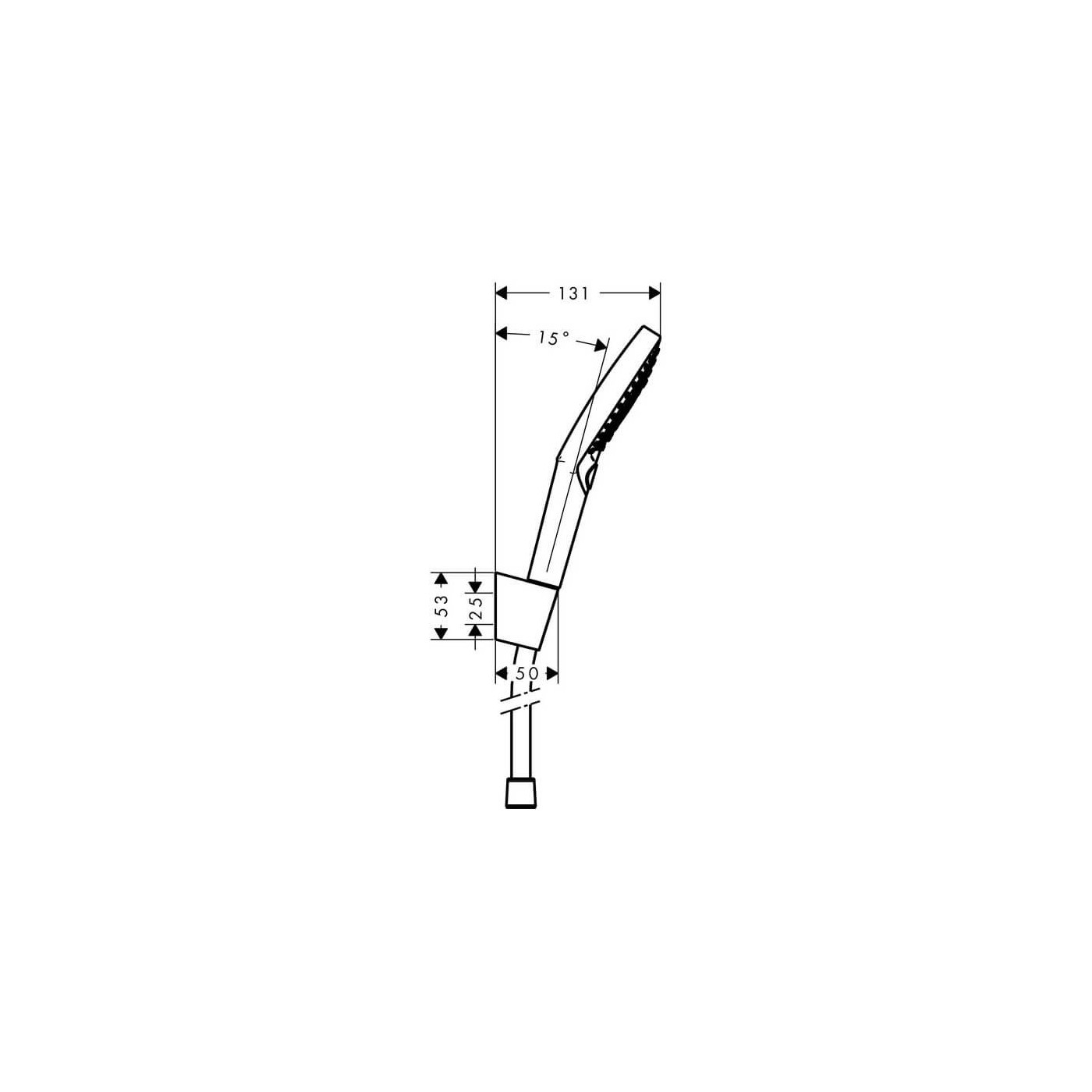 Zestaw Prysznicowy Raindance Select S 1,25 Chrom 26701000 Hansgrohe