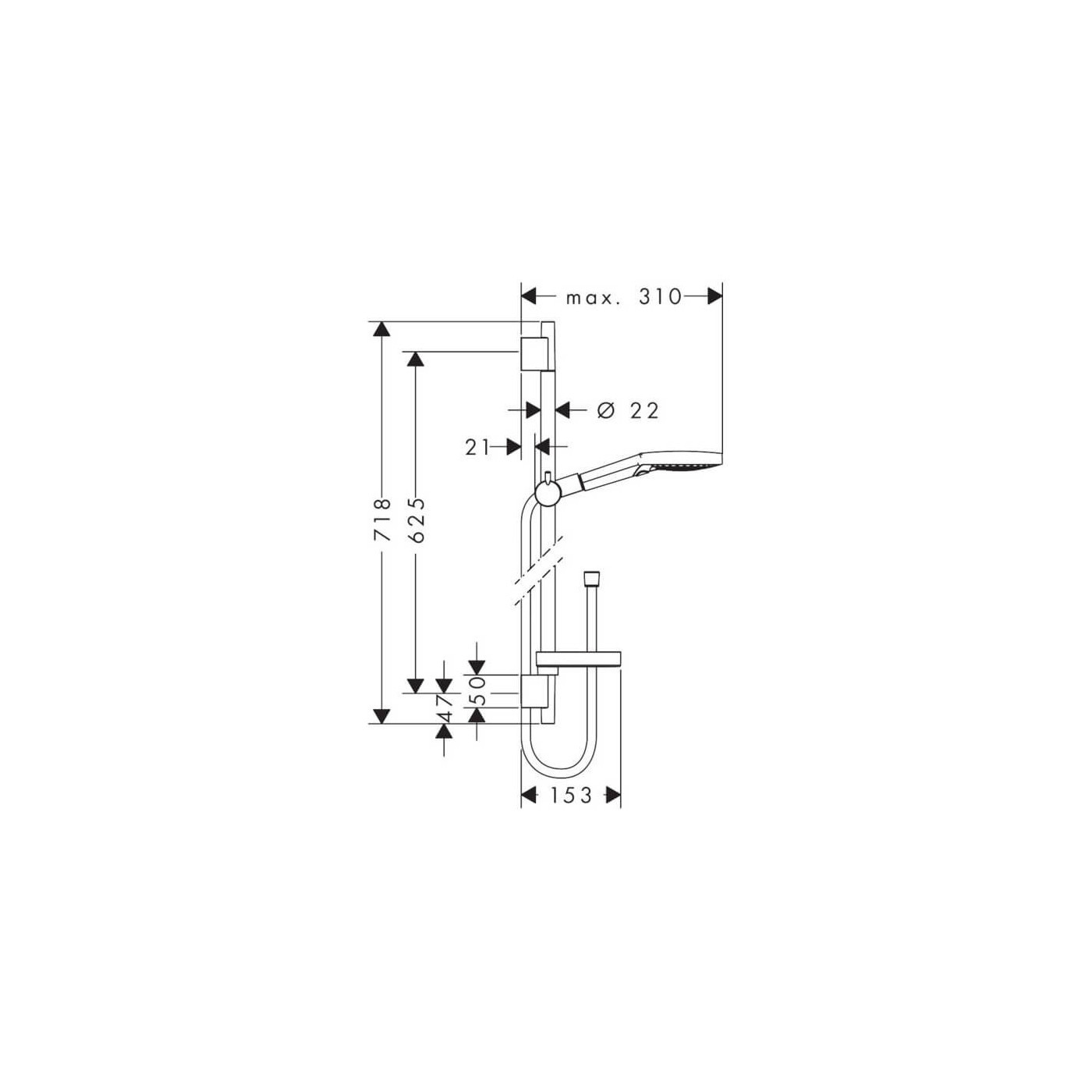 Zestaw Prysznicowy Raindance Select S 120 3jet 26630000 Hansgrohe