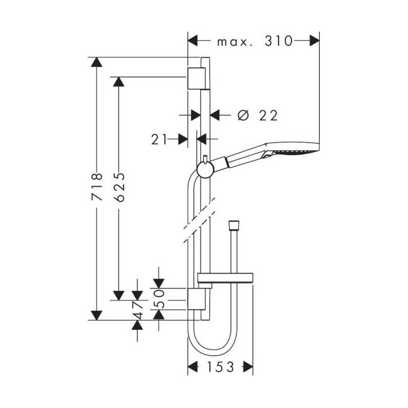 Zestaw Prysznicowy Raindance Select S 120 3jet 26630000 Hansgrohe