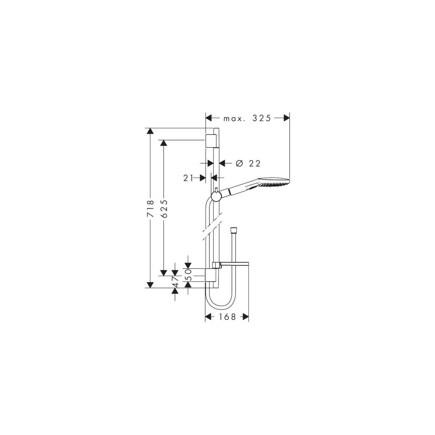 Zestaw Prysznicowy Raindance Select E 120 3jet 26620000 Hansgrohe