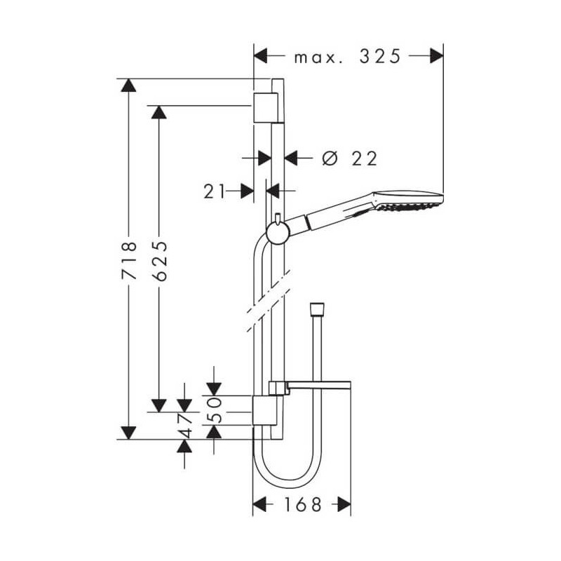 Zestaw Prysznicowy Raindance Select E 120 3jet 26620000 Hansgrohe