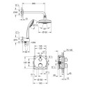 Zestaw Prysznicowy Z Deszczownicą Rainshower Cosmopolitan 160 Grohtherm 34735000 Grohe