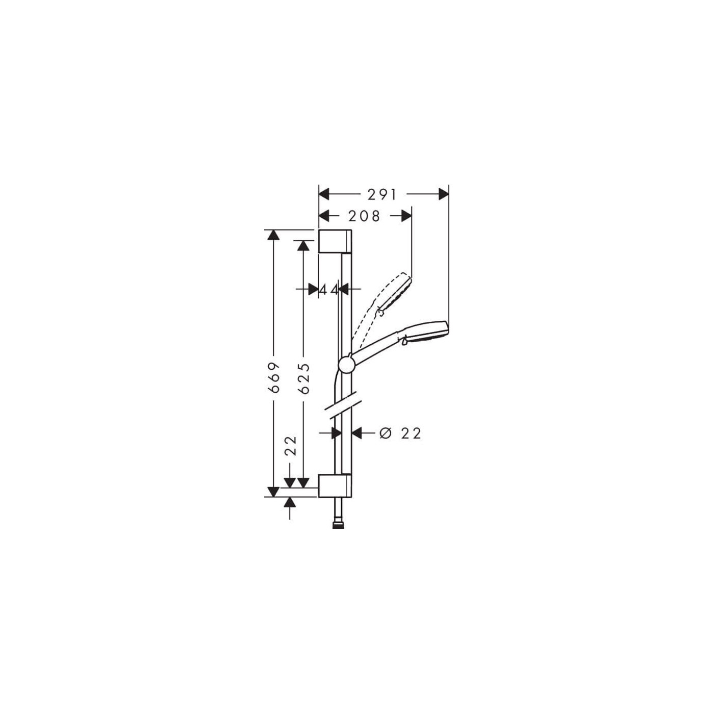 Zestaw Prysznicowy Crometta 100 Vario 26654400 Hansgrohe