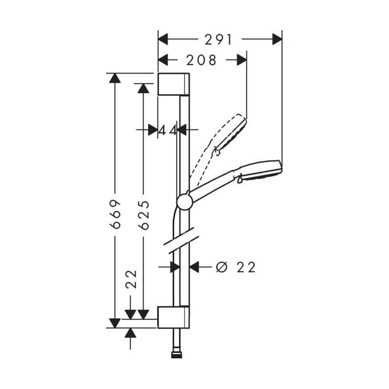 Zestaw Prysznicowy Crometta 100 Vario 26654400 Hansgrohe