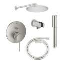 Zestaw Prysznicowy Essence Stal Szczotkowana 24167DC1+26066DC0+26658DC0+28362DC1+26866DC0 Grohe