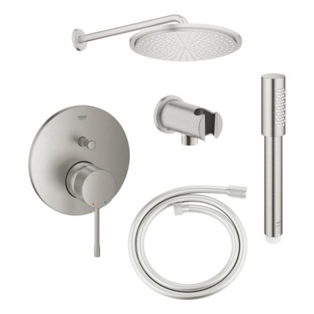 Zestaw Prysznicowy Essence Stal Szczotkowana 24167DC1+26066DC0+26658DC0+28362DC1+26866DC0 Grohe