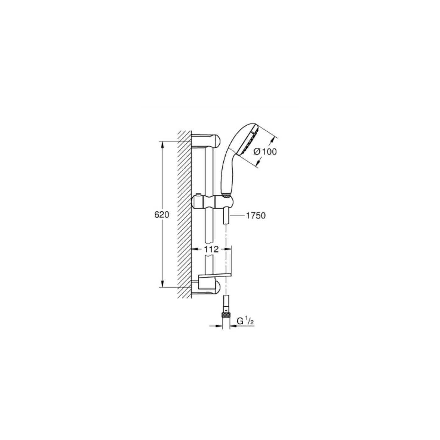 Zestaw Natryskowy New Tempesta 2 Strumienie 27926001 Grohe