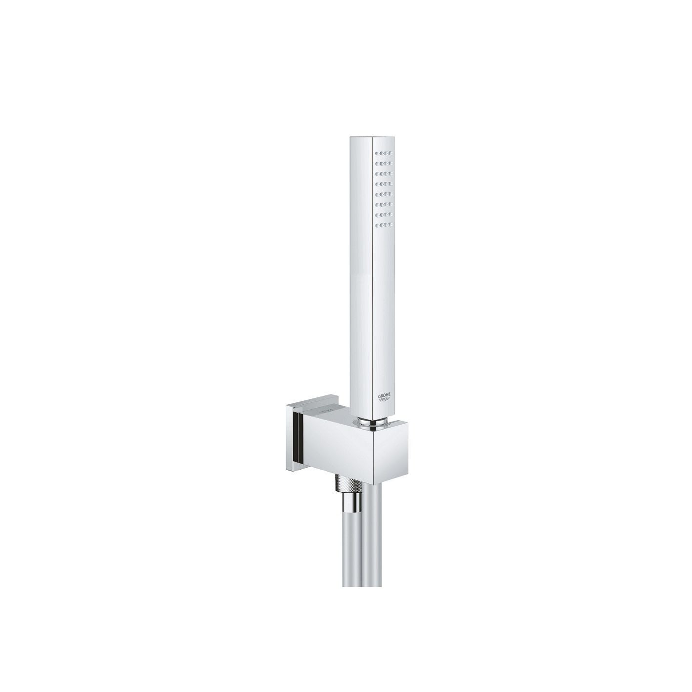 Zestaw Prysznicowy Z Uchwytem I Przyłączem Kątowym Euphoria Cube Chrom 26405000 Grohe