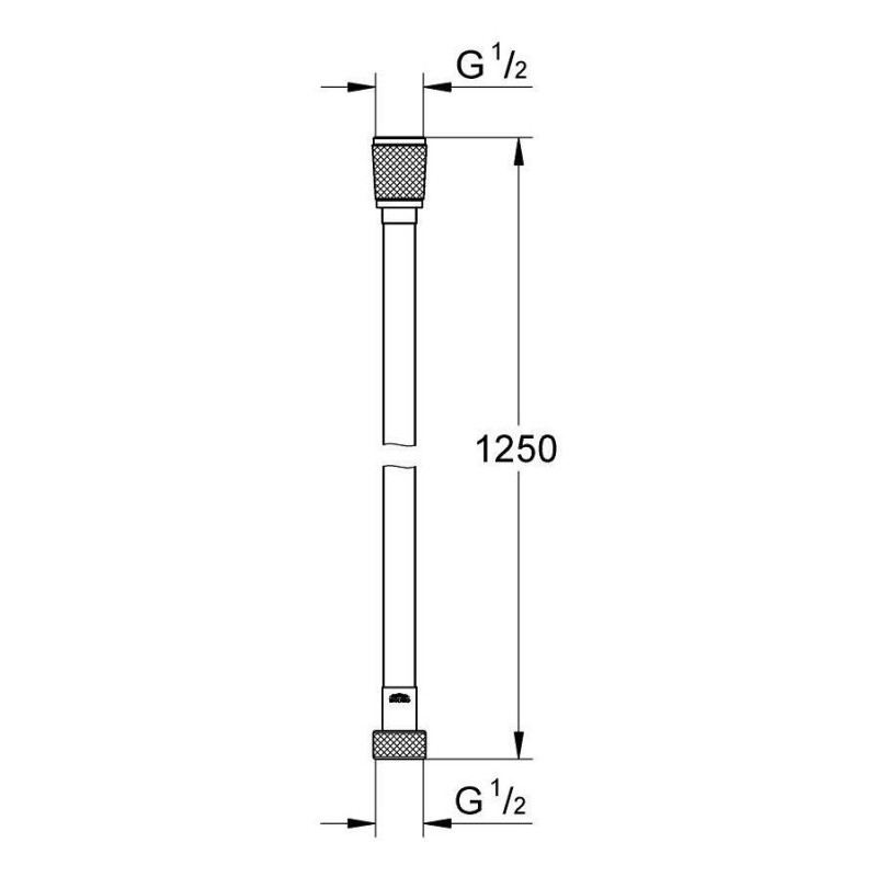 Wąż Prysznicowy Twistfree 1250 mm Silverflex Phantom Black 28362KF1 Grohe