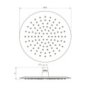 Deszczownica Okrągła 254 mm Gun Metal 04062BN Emporia