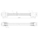 Wąż Prysznicowy 1200 mm PVC Gun Metal 040110BN Emporia