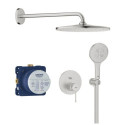 Zestaw Prysznicowy Podtynkowy Z Deszczownicą Rainshower Mono 310 Essence Stal Nierdzewna 25287DC0 Grohe
