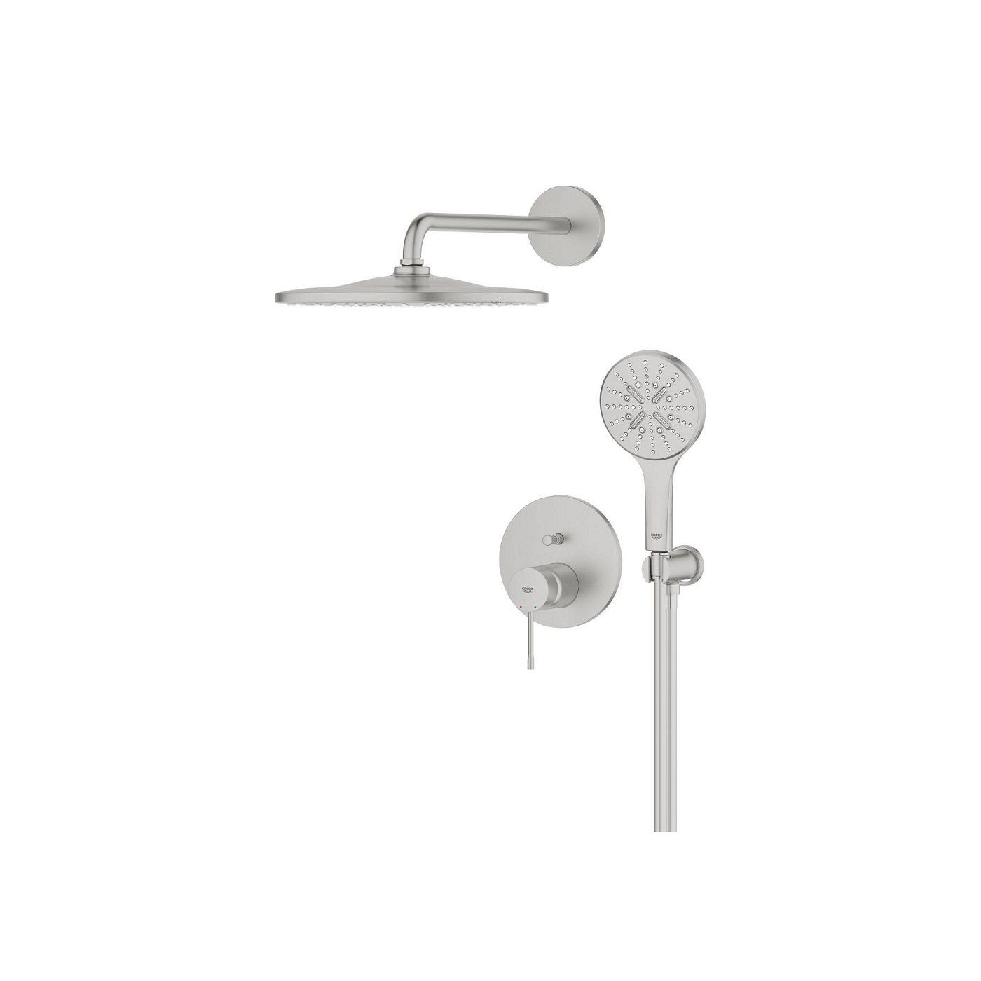 Zestaw Prysznicowy Podtynkowy Z Deszczownicą Rainshower Mono 310 Essence Stal Nierdzewna 25287DC0 Grohe