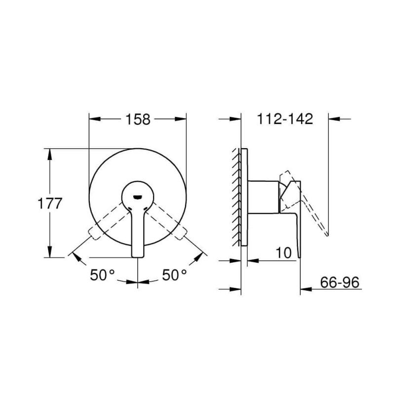 Bateria Podtynkowa Lineare 24063001 Grohe