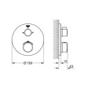Bateria Podtynkowa Termostatyczna Do Obsługi Dwóch Wyjść Wody Grohterm 24077000 Grohe