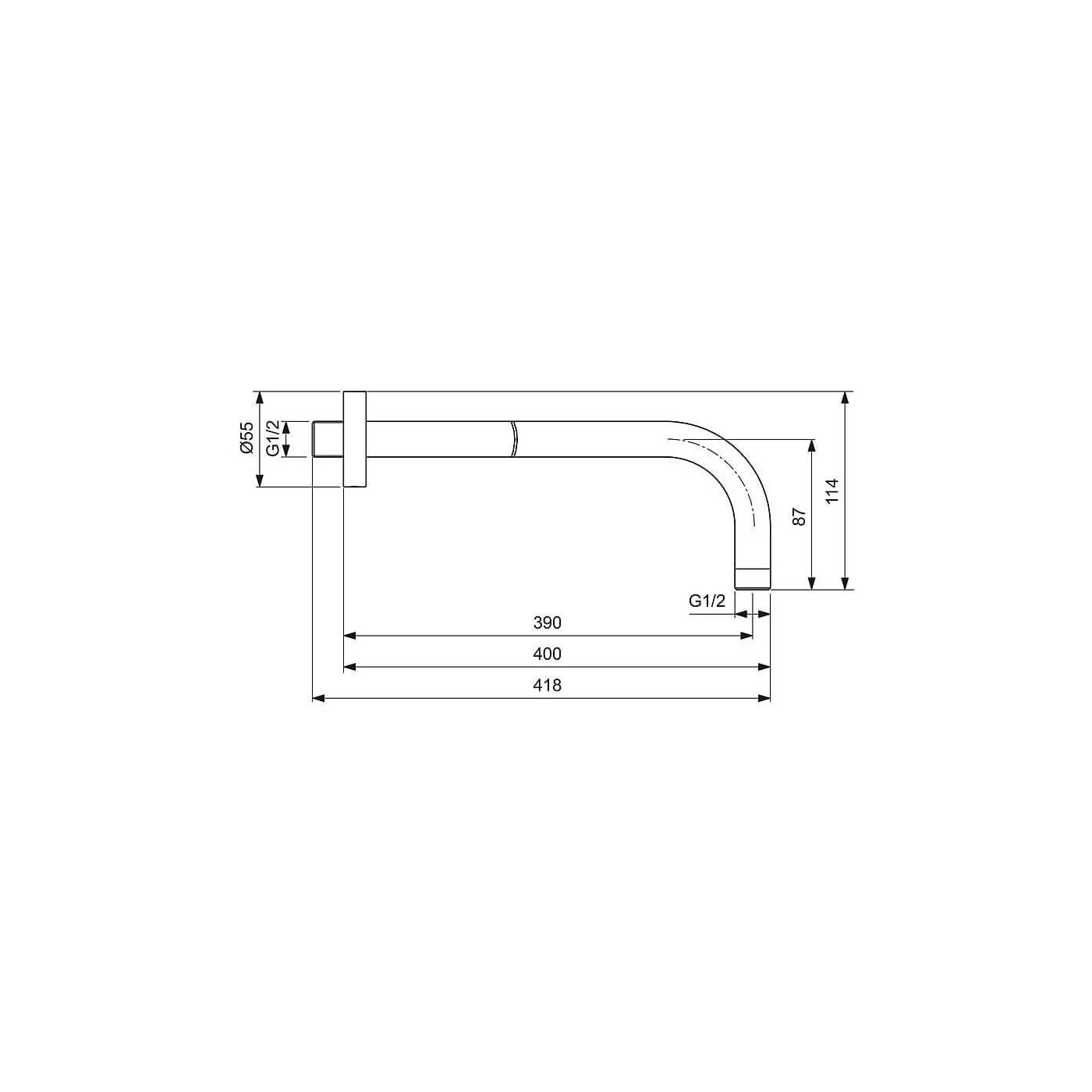 Zestaw Natryskowy Termostatyczny Ceratherm Z Deszczownicą Szary A7572A5 Ideal Standard