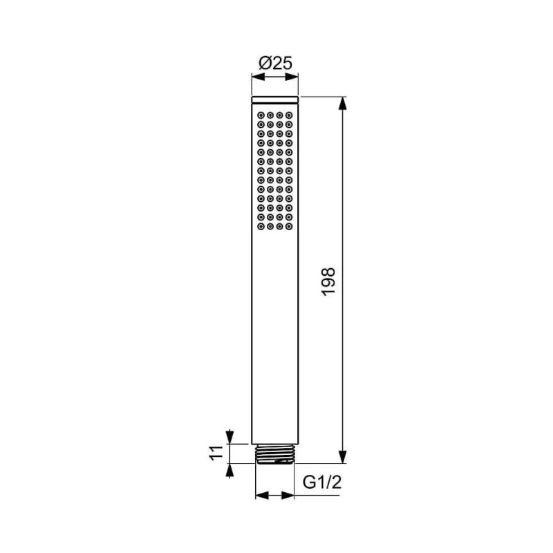 Zestaw Natryskowy Termostatyczny Ceratherm Z Deszczownicą Szary A7572A5 Ideal Standard