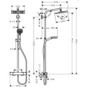 Komplet Prysznicowy Crometta E 240 1Jet Ecosmart 27281000 Hansgrohe