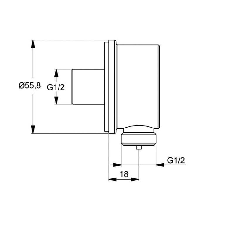 Zestaw Natryskowy Termostatyczny Ceratherm Z Deszczownicą Czarny Mat A7573XG Ideal Standard