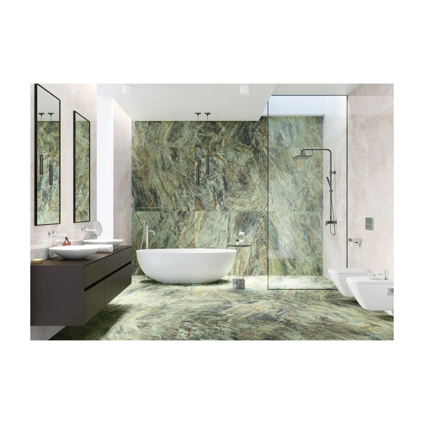 Płytka Gresowa Brazilian Quartzite Green Mat 119,7x119,7 Cerrad x La Mania Home