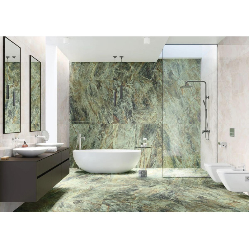 Płytka Gresowa Brazilian Quartzite Green Mat 119,7x119,7 Cerrad x La Mania Home
