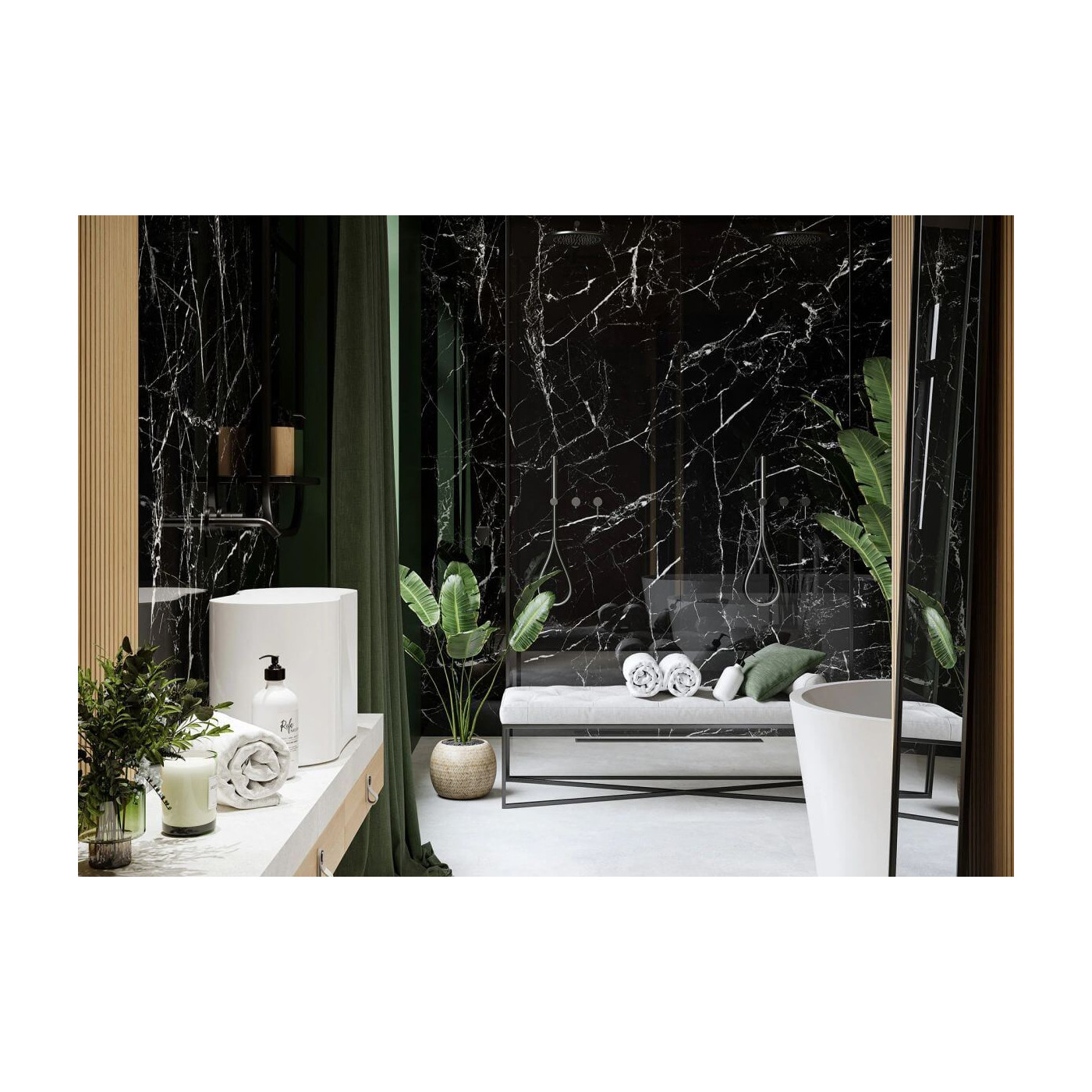 Płytka Gresowa Marmo Morocco Black Poler 59,7x119,7 Cerrad x La Mania Home