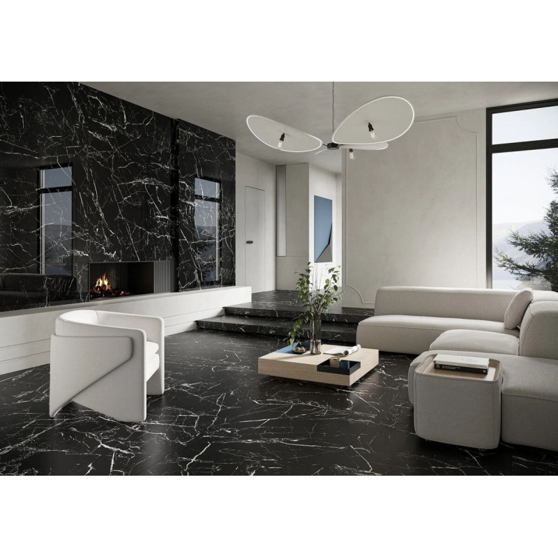 Płytka Gresowa Marmo Morocco Black Poler 119,7x119,7 Cerrad x La Mania Home