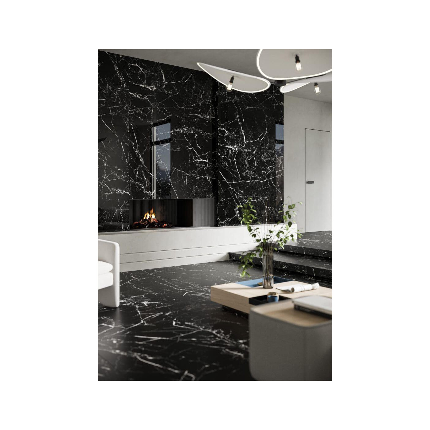 Płytka Gresowa Marmo Morocco Black Poler 79,7x79,7 Cerrad x La Mania Home