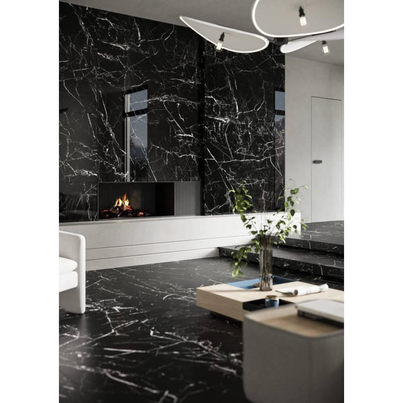 Płytka Gresowa Marmo Morocco Black Poler 79,7x79,7 Cerrad x La Mania Home