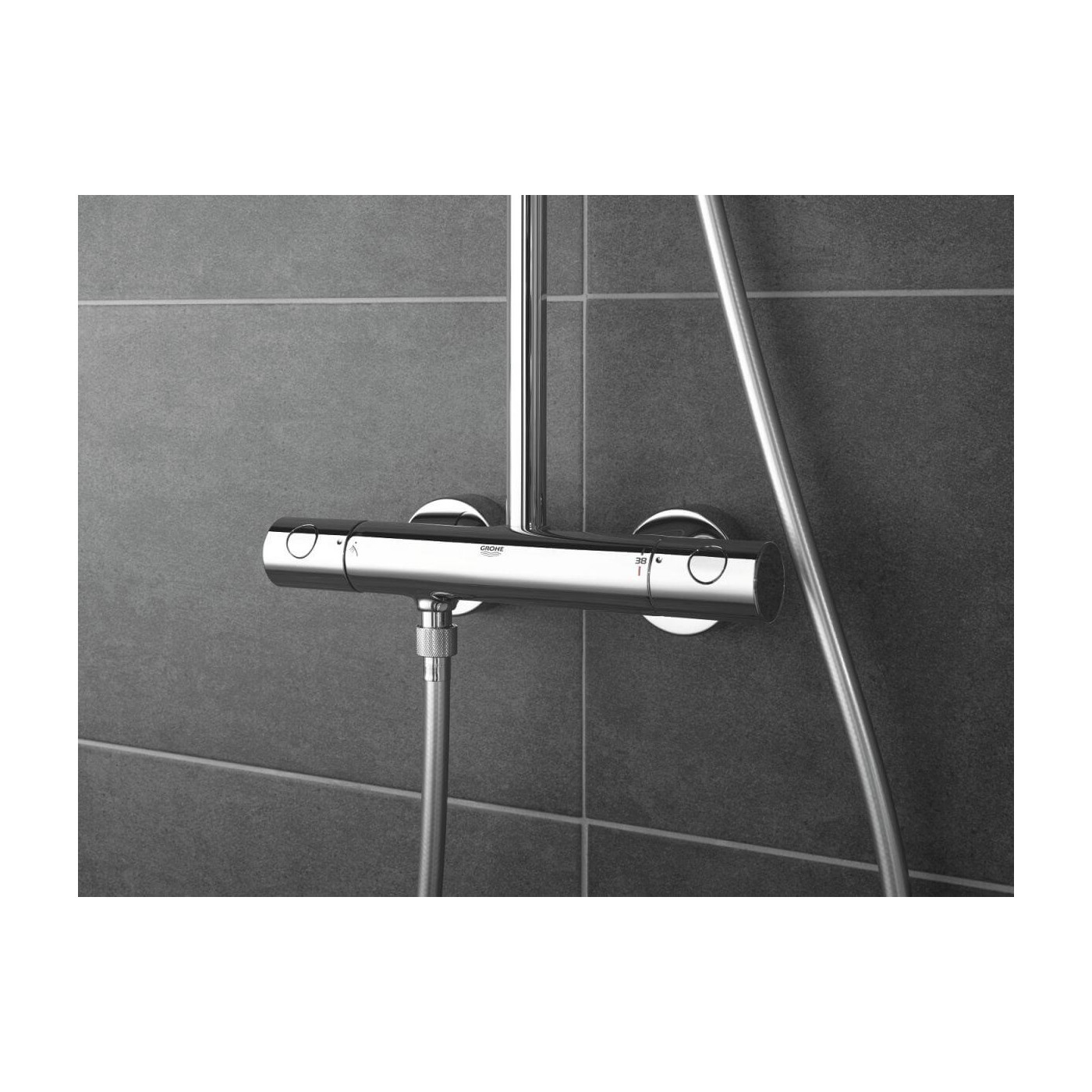 System Prysznicowy Z Termostatem Do Montażu Ściennego Tempesta Cosmopolitan 210 27922001 Grohe