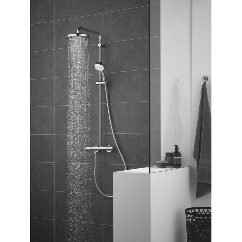 System Prysznicowy Z Termostatem Do Montażu Ściennego Tempesta Cosmopolitan 210 27922001 Grohe