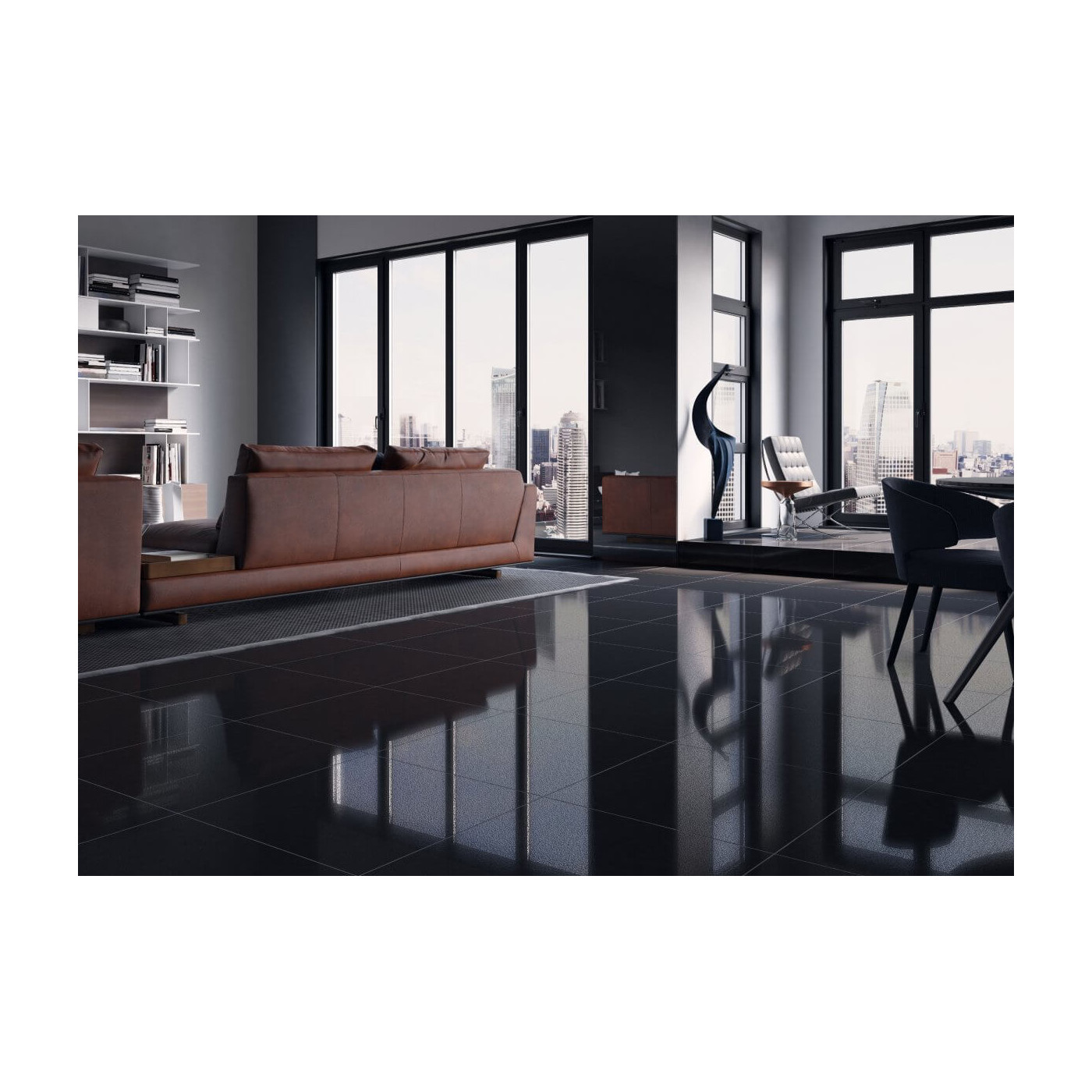 Płytka Cambia Black Lappato 59,7x59,7 Cerrad