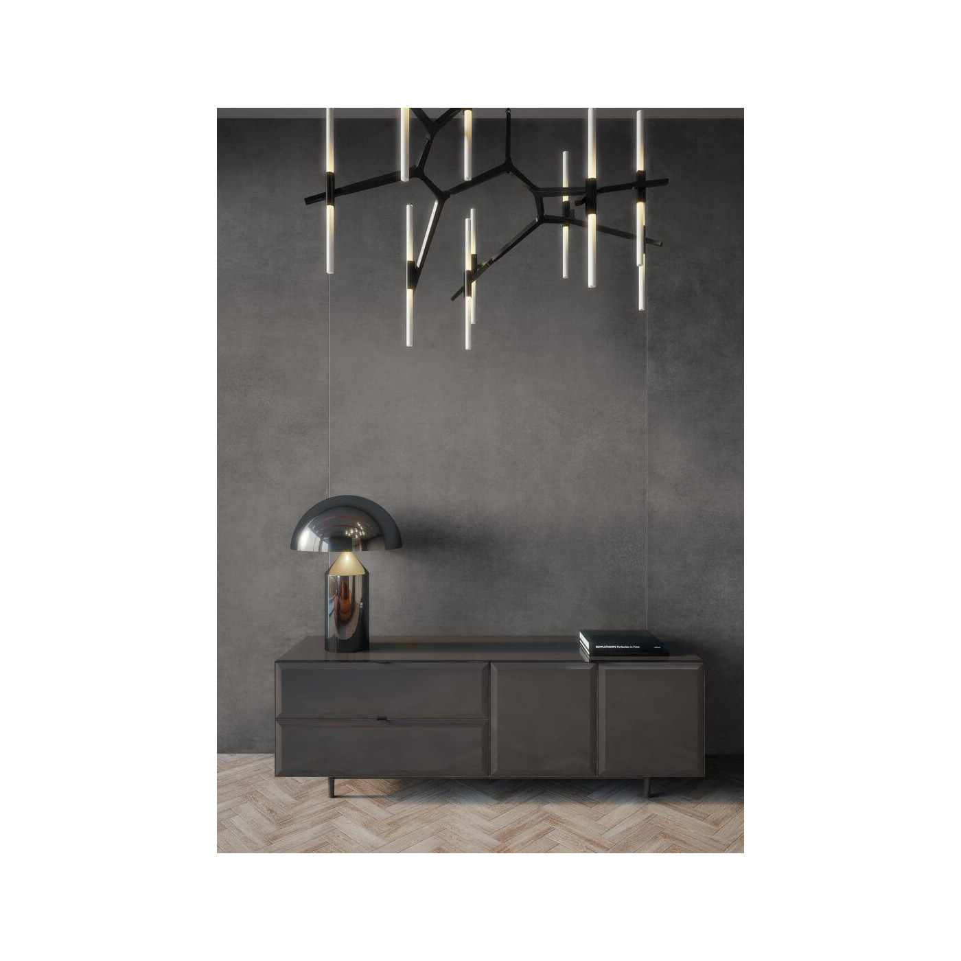 Płytka Concrete Anthracite Mat 79,7x79,7 Cerrad