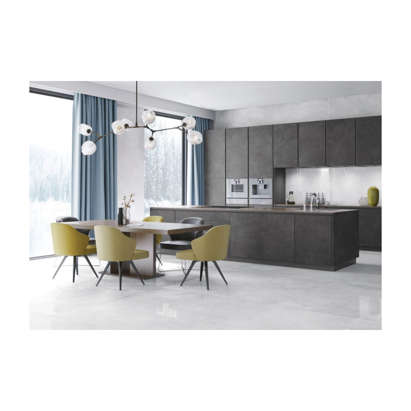 Płytka Concrete Anthracite Mat 79,7x79,7 Cerrad