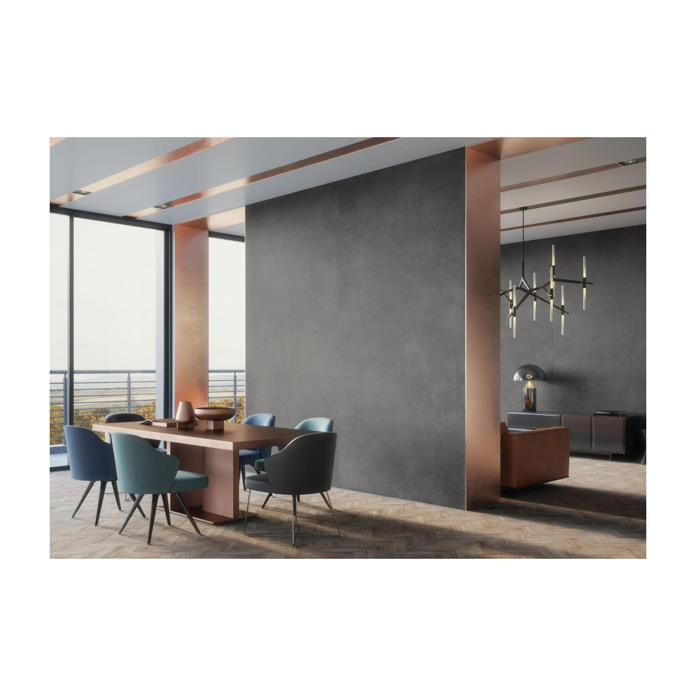 Płytka Concrete Anthracite Mat 79,7x79,7 Cerrad