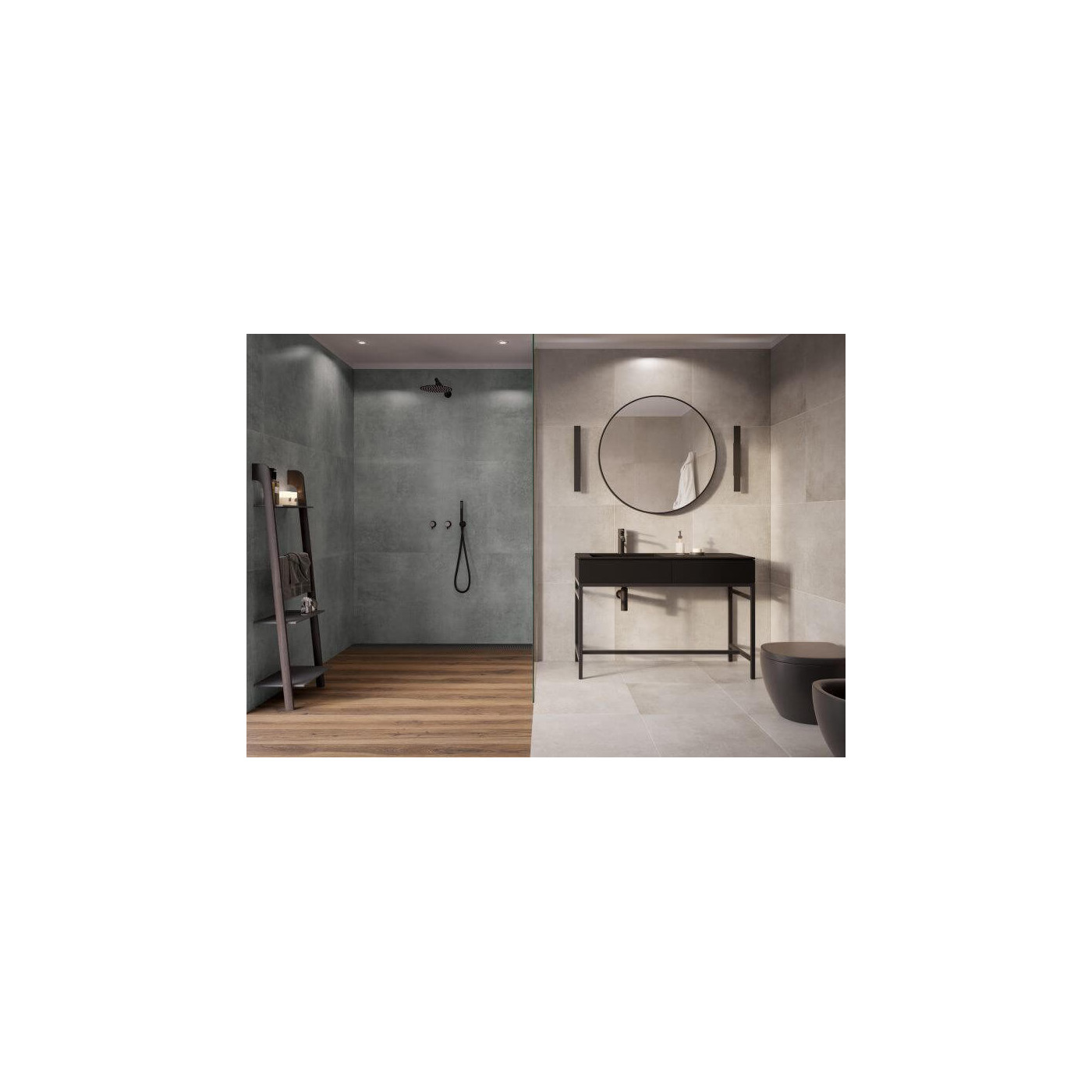 Płytka Concrete Graphite Mat 79,7x79,7 Cerrad