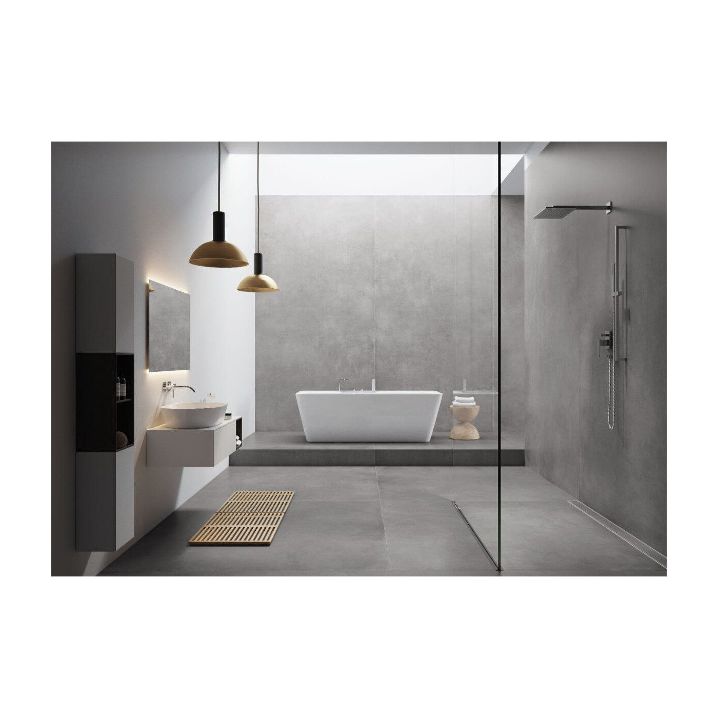 Płytka Concrete Graphite Mat 79,7x79,7 Cerrad