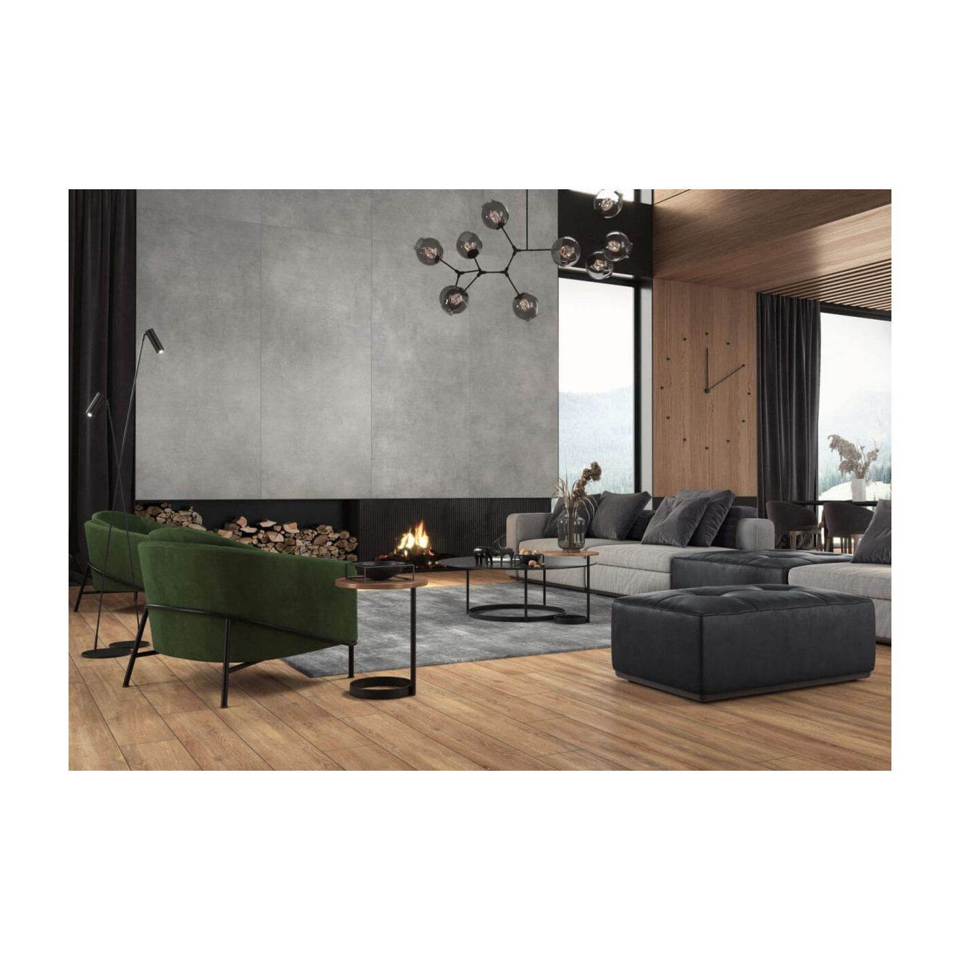 Płytka Concrete Graphite Mat 59,7x59,7 Cerrad