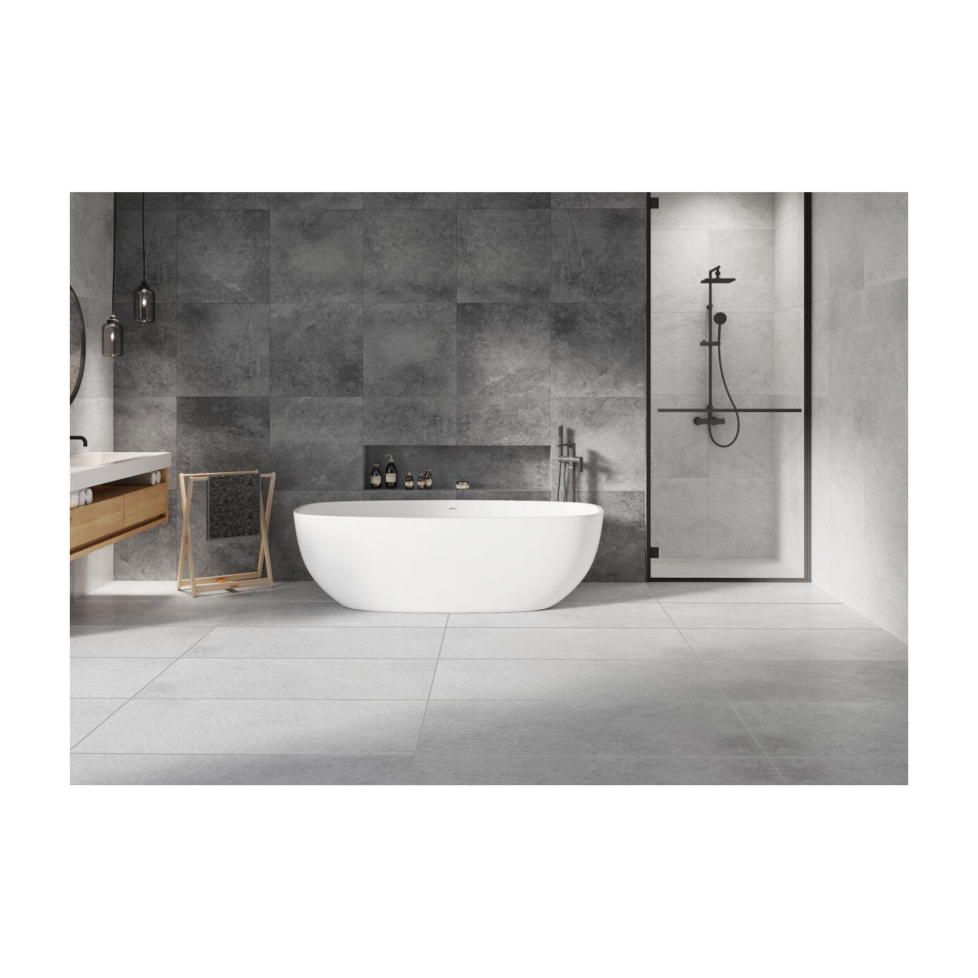 Płytka Tacoma Grey 119,7x119,7 Cerrad