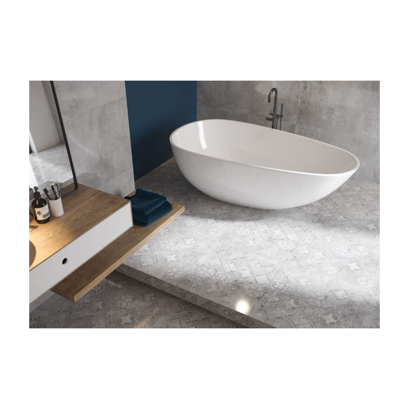 Gres Softcement Silver Poler 59,7x59,7 Cerrad