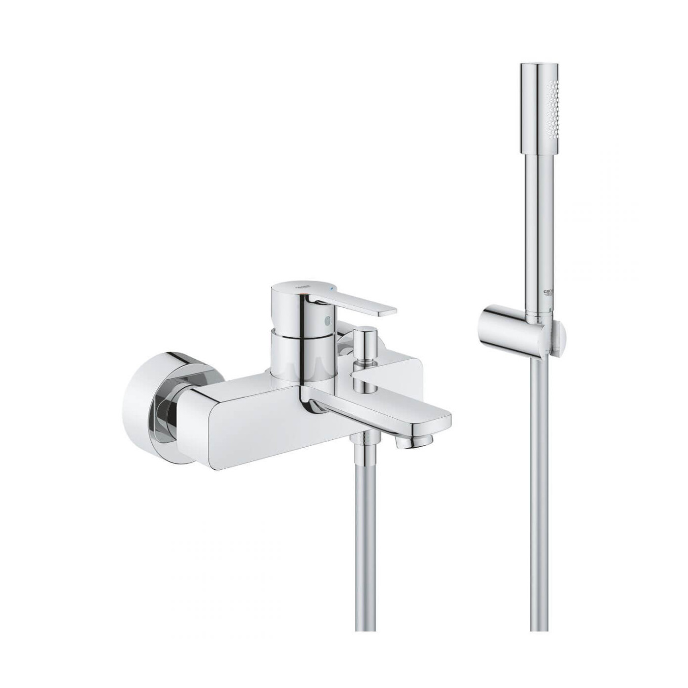 Jednouchwytowa Bateria Wannowa Z Zestawem Prysznicowym Lineare 33850001 Grohe