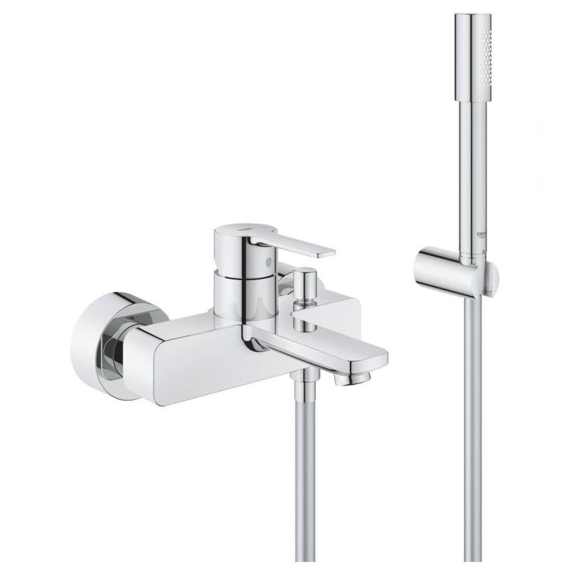 Jednouchwytowa Bateria Wannowa Z Zestawem Prysznicowym Lineare 33850001 Grohe