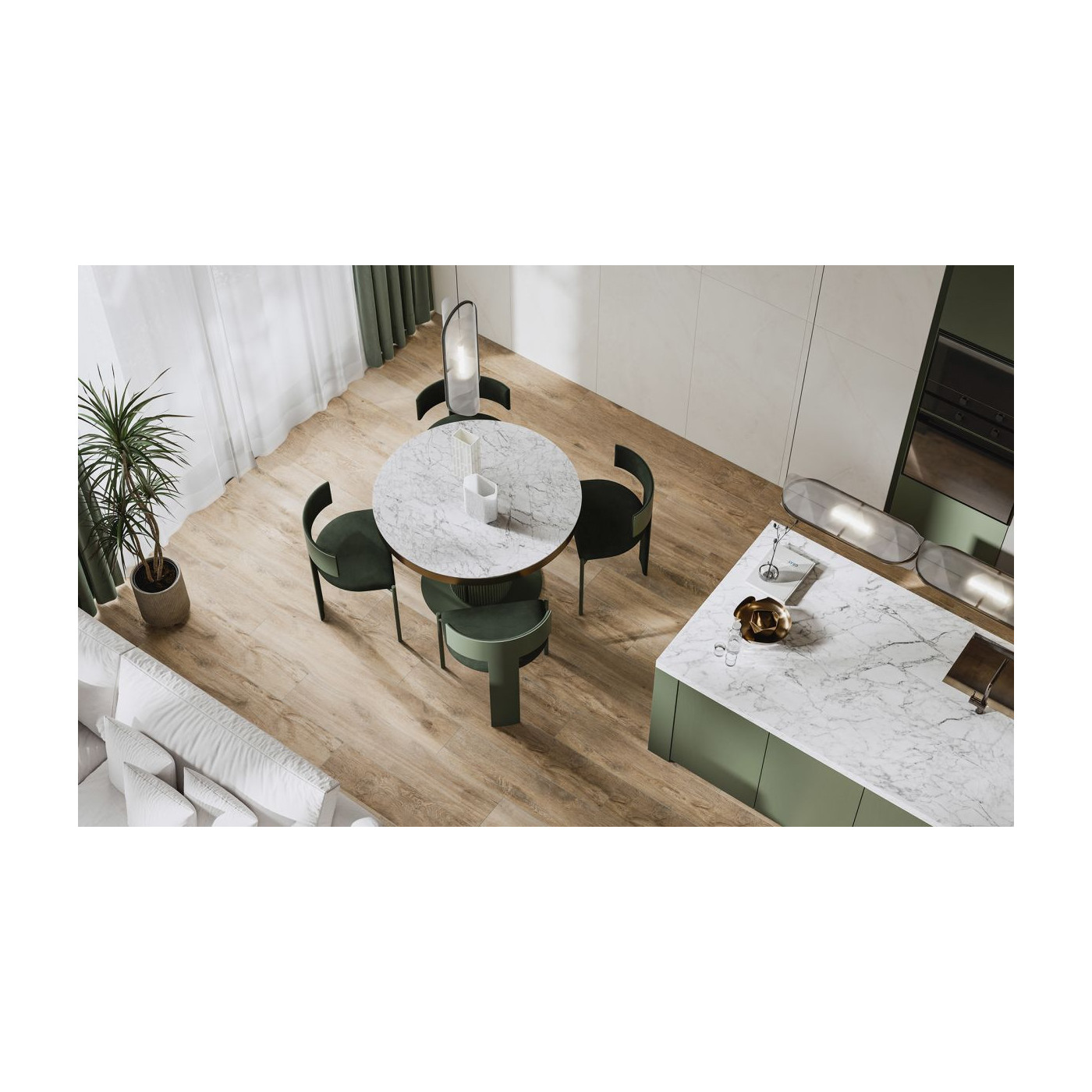 Płytka Podłogowa Essence Ivory Poler 119,7x59,7 Cerrad x La Mania Home