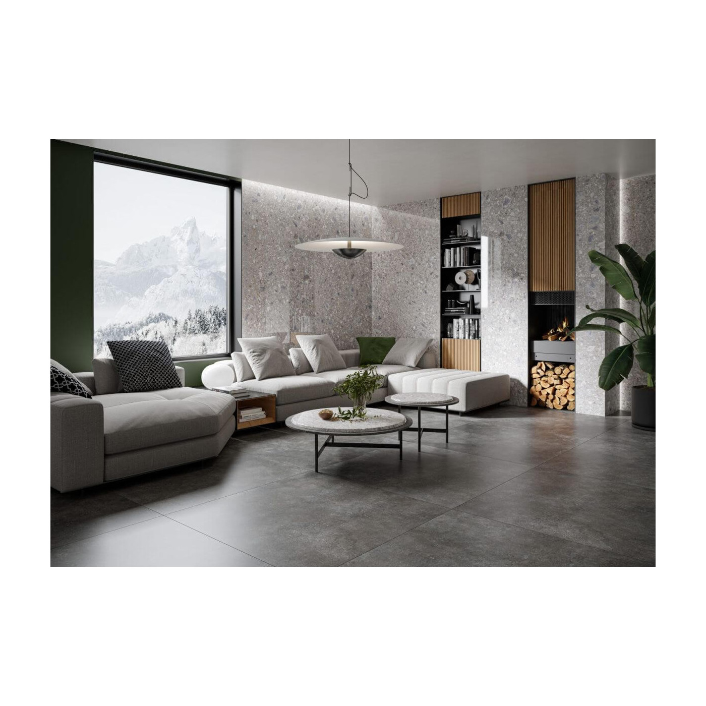 Płytka Lamania Modern Concrete Graphite Mat 79,7x159,7 Cerrad x La Mania Home