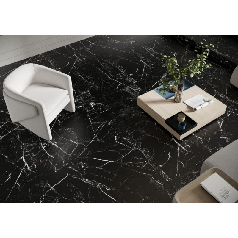 Płytka Lamania Marmo Morocco Black Mat 79,7x159,7 Cerrad x La Mania Home