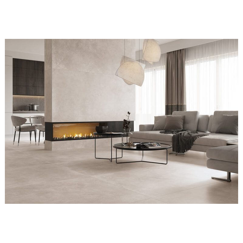 Płytka Lamania Modern Concrete Silver Mat 119,7x289,7 Cerrad x La Mania Home
