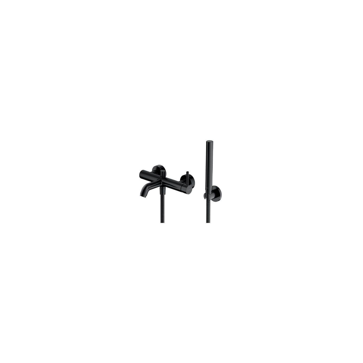 Bateria Wannowa Z Zestawem Prysznicowym Y Czarna Y1231BL Omnires