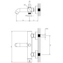 Bateria Wannowa Z Zestawem Prysznicowym Y Czarna Y1231BL Omnires