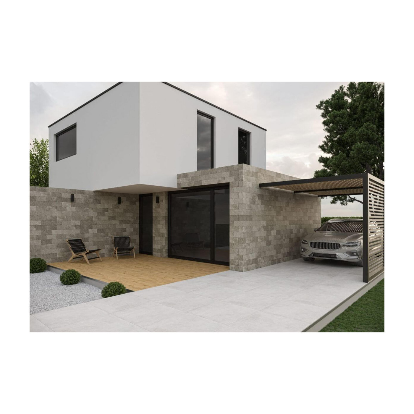 Płytka Saltstone Grys 14,8x30 Cerrad