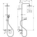 Komplet Prysznicowy Vernis Blend 200 1Jet Ecosmart 26089670 Hansgrohe